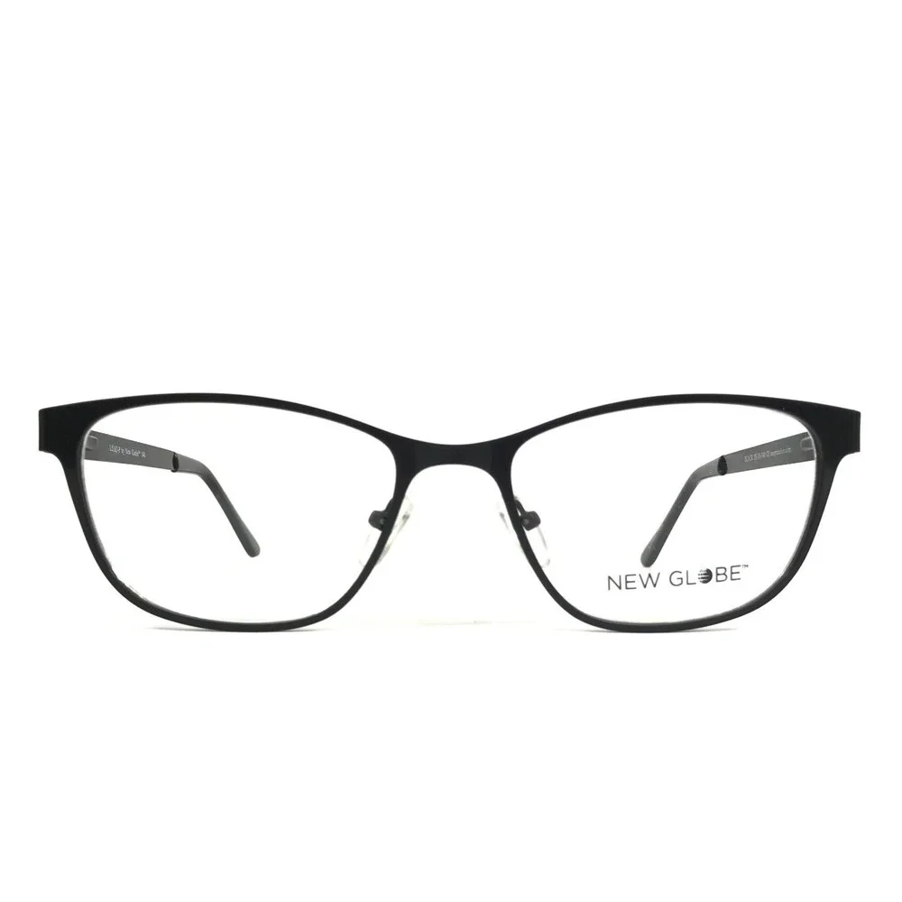 New Globe Eyeglasses Frames L5167-P BLACK Matte Cat Eye Full Rim 55-18-140